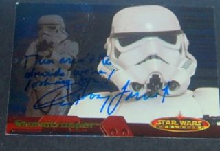 Alec Guinness Anthony Forrest Autographs These Are not The Droids Star 