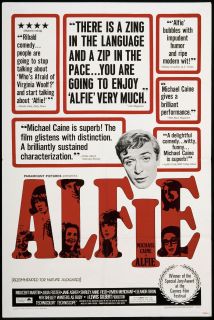 Alfie 1960 Original Movie Poster Near Mint