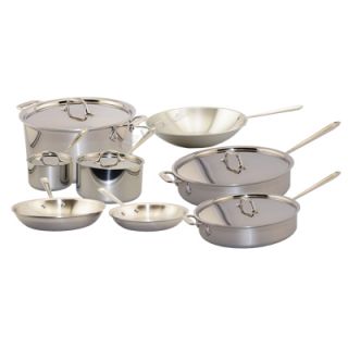 All Clad 401716 Stainless Steel 14 Piece Set   Brand New! Retail 