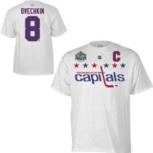 Washington Capitals Alex Ovechkin Winter Classic White Captain T Shirt 