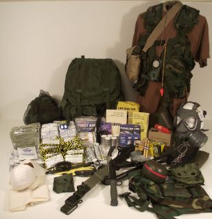 EXTREME *BUG OUT BAG* LARGE ALICE PACK M 9, E TOOL, 1st AID, MRE, H2O 