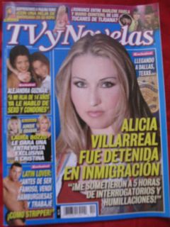 Alicia Villarreal Magazine TV Y Novelas Paulina Rubio Roselyn Sanchez 
