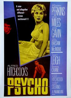 Psycho 20x28 Print Alfred Hitchcock RARE Printing Classic Horror Movie 