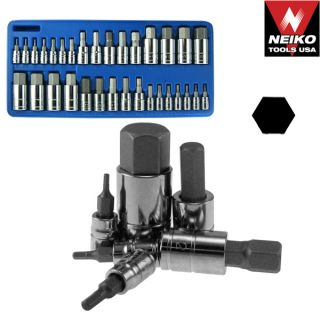   Allen Wrench Bit Kit Hex Key Socket Tool SAE and Metric Set