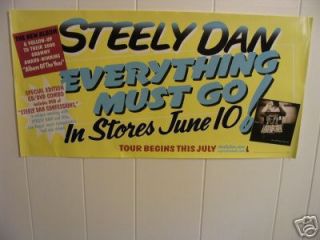 Steely Dan Everything Must Go Near Mint Promo Poster