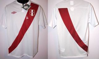 New Peru Soccer Jersey Umbro Original Camiseta Remera Sz Large 