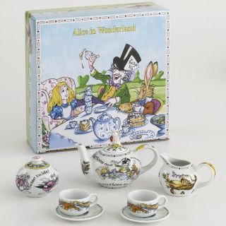 Paul Cardew Alice in Wonderland Miniature Porcelain Tea Set FCO13911OB 