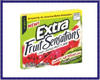 Wrigleys Extra Fruit Sensations Chewing Gum 12 Packs