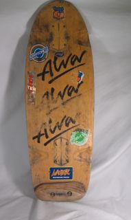 Collectible Tony Alva Tri Logo Skateboard from 1978 Vintage Skateboard 