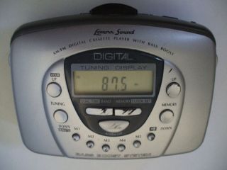 Am FM Digital Cassette Player Lenoxx 1135 Bass Boost