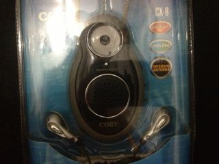 Coby CX 8 Mini Am FM Pocket Radio with Speaker