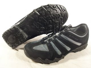 New Womens Mephisto Allrounder Nova Lace Up Shoes Black Suede 8 US 