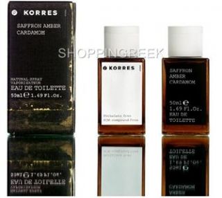 Korres Fragrance Men,Saffron,Amber,Cardamom, 50ml