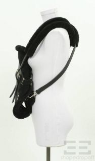 Bill Amberg Black Shearling Leather Baby Range Carrier