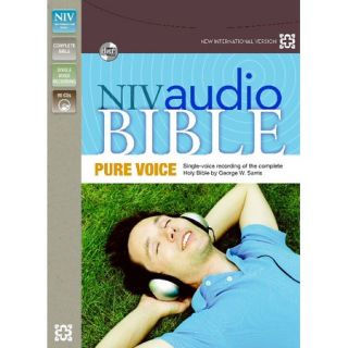 NIV Pure Voice Audio Complete Bible on CD George Sarris Zondervan 