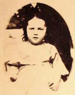   Little Girl #3 Oval Small Vignette Currier Amesbury MA Mass 1860s