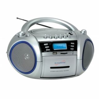   183UM Portable MP3 CD WMA Player Cassette Recorder Am FM Radio