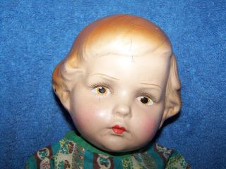 Nice Antique Composition German Amberg La s Character Doll