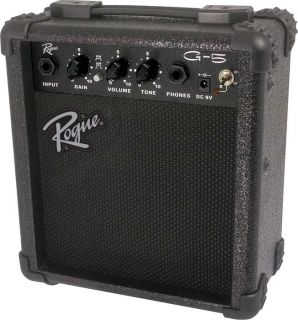 rogue g5 5w battery powered guitar combo amp black black item 430833 
