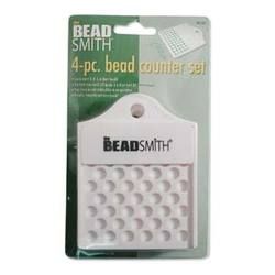 Beadsmith Bead Counting Trays Set 4 Jewelry Crafts Stringing Organize