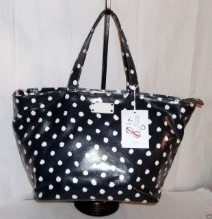 348 AUTH KATE SPADE DIZZY DOT ANABEL NAVY BABY DIPAER BAG NEW