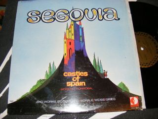 Andres Segovia Castles of Spain Decca Gold Label LP Clean Stereo 