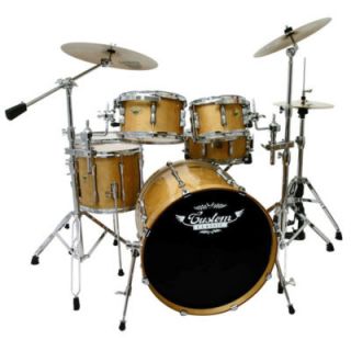 Custom Classic Birch Hybrid 6 Piece Drum Set w HW Nat