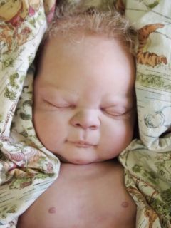 Amazing reborn baby boy from Wirth The Wait Nursery. anatomically 