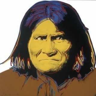 Andy Warhol Geronimo from Cowboys Indians 1986 Print