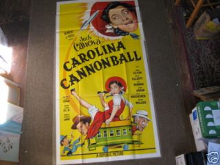Carolina Cannonball 1955 3 Sheet Judy Canova Andy Clyde