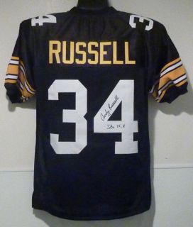 Andy Russell Autographed Signed Pittsburgh Steelers Size XL Jersey w 