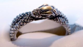 AES Sedai Great Serpent Ring Ouroboros Wheel of Time Sterling Silver 