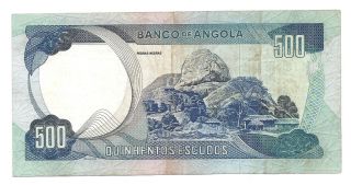 Angola 500 Escudos 1972 VF++ CRISP Banknote P 102