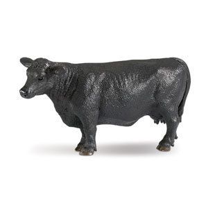 Safari 236329 Black Angus Cow Toy Collectible Cow