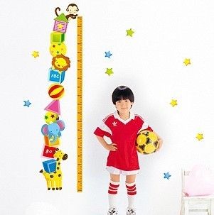 Animas Kids Height stickers wall Decal Removable Art Decor Home Kid 