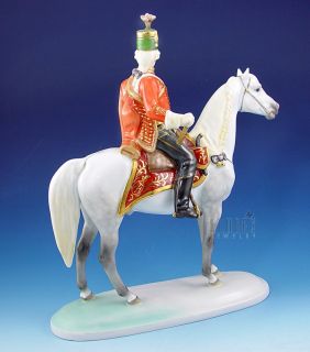 herend figurine hadik andras on horse