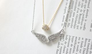 Hoyri Angel Wings Pendants Korean Star Necklace Wing Pendant Fashion 