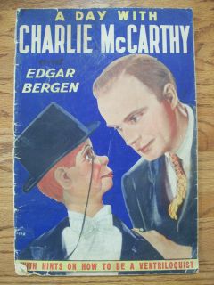 DAY WITH CHARLIE McCARTHY and EDGAR BERGEN 1938 VENTRILOQUIST HOW TO 