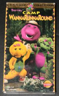 Barney Classic Collection Camp Wannarunnaround VHS