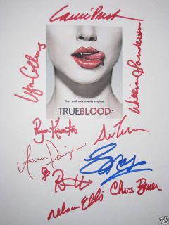 True Blood Signed TV Script X10 Anna Paquin Stephen Moyer Sam Trammel 