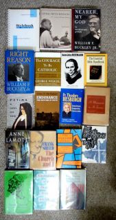 lot of 18 Catholic Books Theology Struggles Faith Saints Wm Buckley 