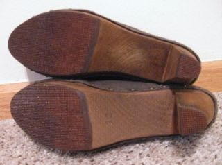 Brown Leather Newbuck Sanita Theadora Wood Fashion Platform Clog Heels 