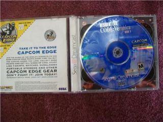 Sega Dreamcast Resident Evil Code Veronica Complete Game 2 Discs Free 