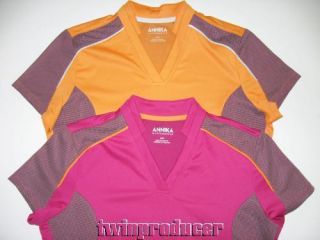 New Womens Annika Cutter Buck DryTec Mandarin Shirt M 2 Colors Avail 