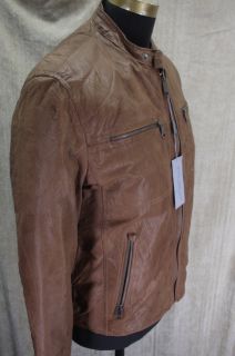 New Marc New York Andrew Marc Decoy Tobacco Brown Leather Jacket 