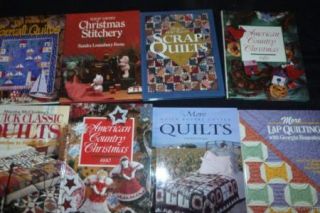 Quilting and Christmas Craft Books Holiday Quilt Lot Eight