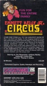 vhs emmett kelly jr s circus anthony newley