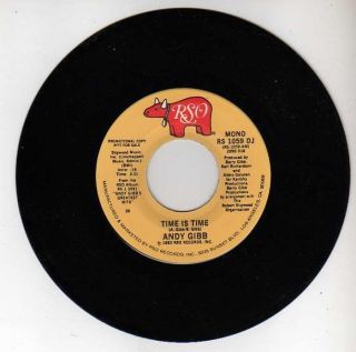 1980 Andy Gibb Time Is Time Promo 45 Single RSO