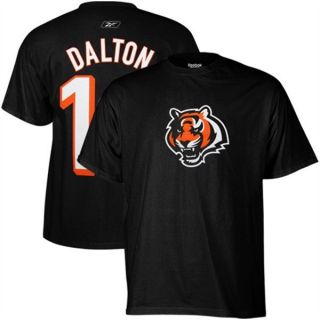 Cincinnati Bengals Andy Dalton Reebok Jersey T Shirt sz Large