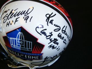 Pro Football Hall of Fame Multi Signed Riddell Mini Helmet *12 HOF 